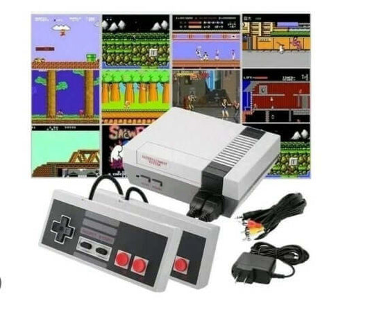 Consola Retro Nintendo mas de 600 videojuegos con controladores y gráficos de juegos clásicos.
