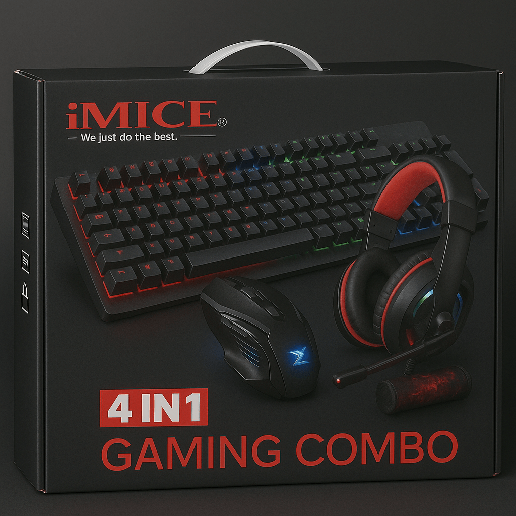 Combo Gamer Imice Teclado Mouse Audifono-1