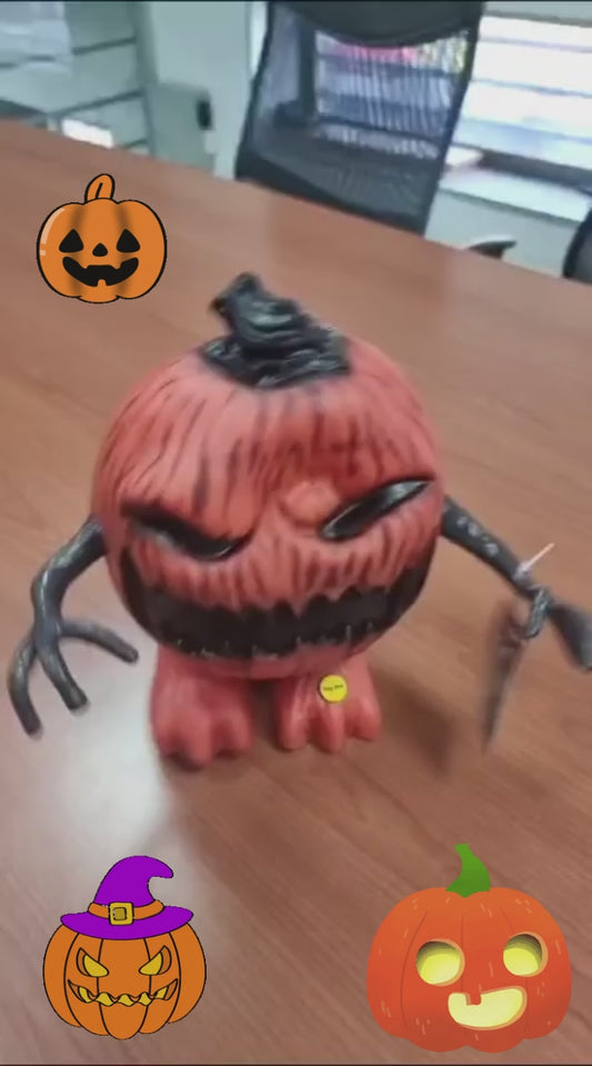 Calabaza Caminante 18 Cm De Halloween Animatronic