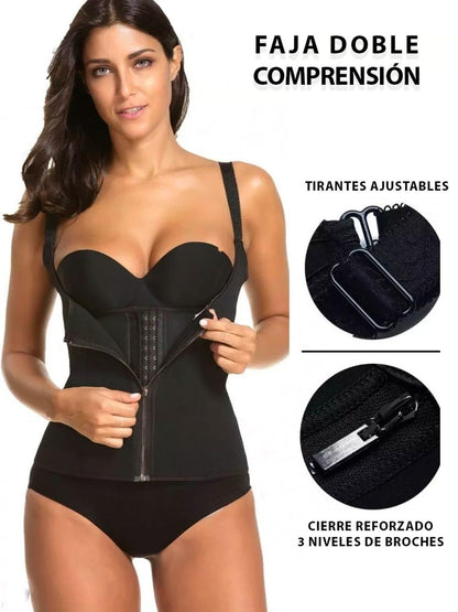 Faja Con Broches Y Cierre Doble Presion Talla: L/XL