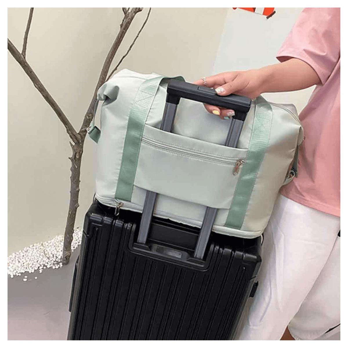 Bolsa De Viaje Plegable 3 En 1 - Ligera y Multifuncional-4