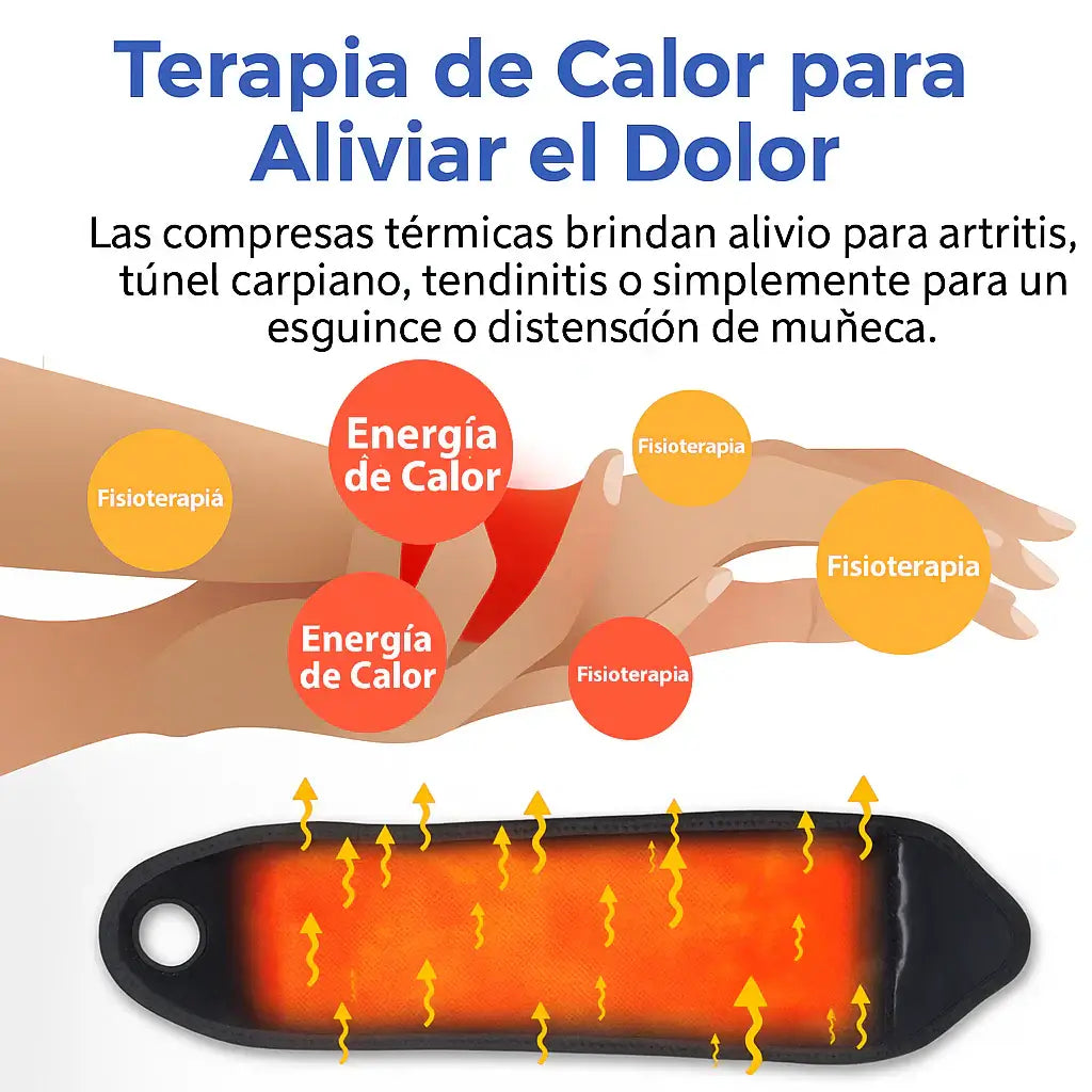 Compresa térmica 3 en 1 muñeca tobillo y talón, terapia de calor para aliviar el dolor en muñeca y articulaciones.