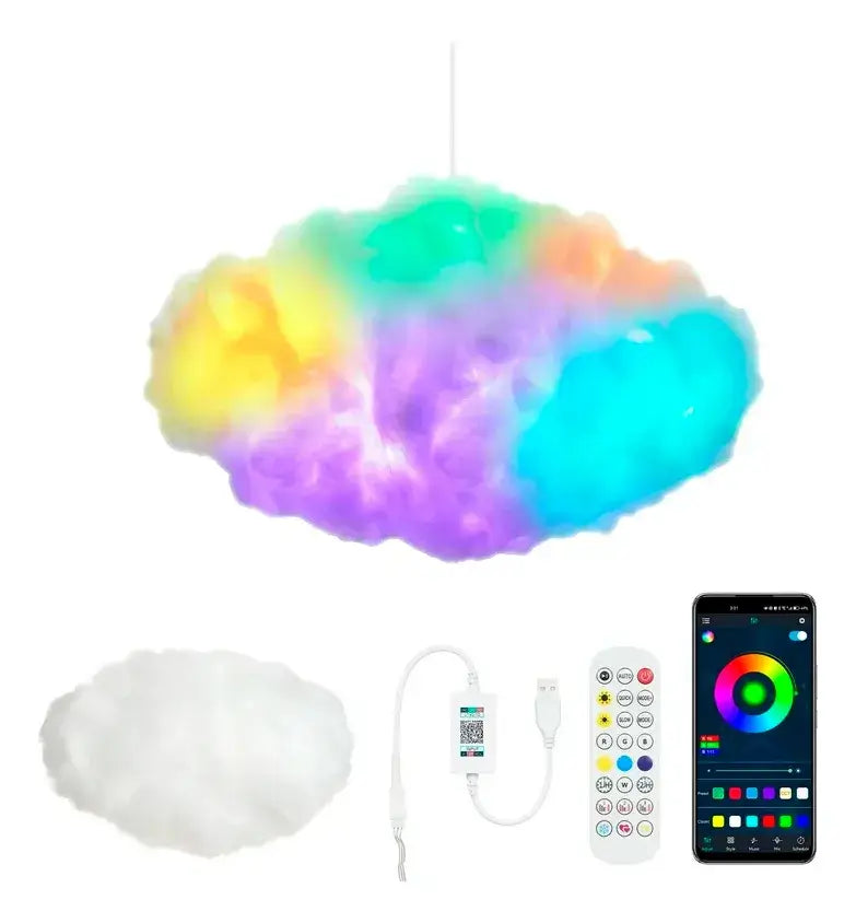 LAMPARA NUBE GAMER CON CONTROL REMOTO