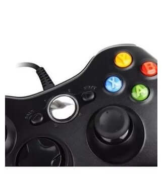 Joystick Mando Control Xbox 360 Pc Cable with ergonomic design and colorful buttons for precise gaming.