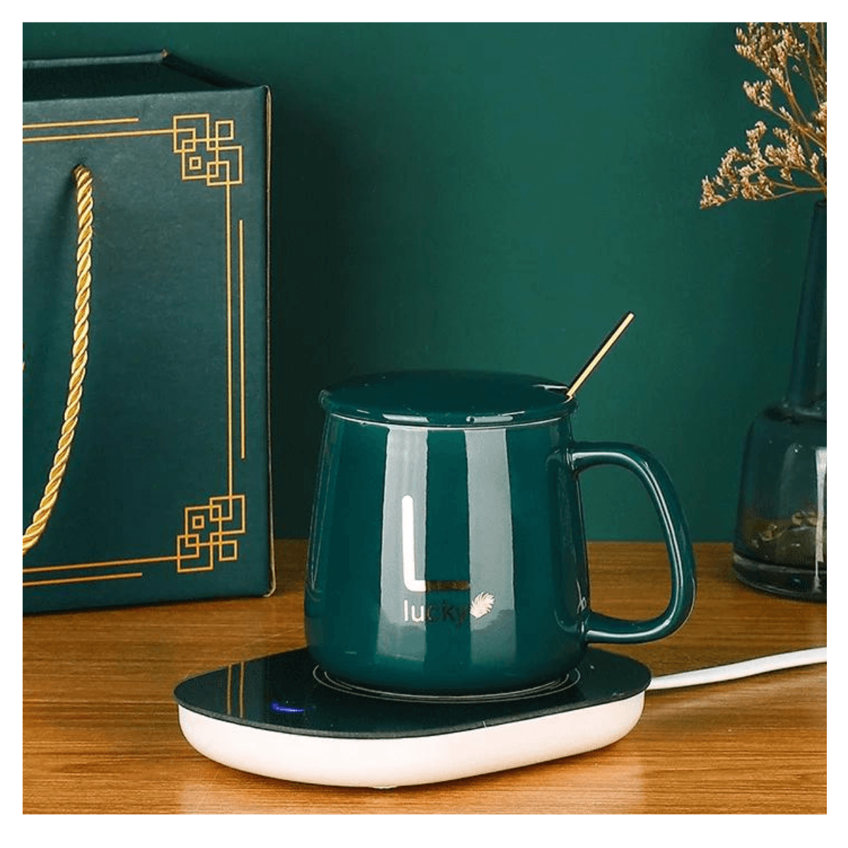 Taza De Cerámica Con Almohadilla Térmica-3