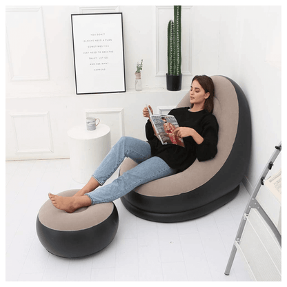 Tumbona Inflable Moderna Multiuso Cómoda y Versátil-3
