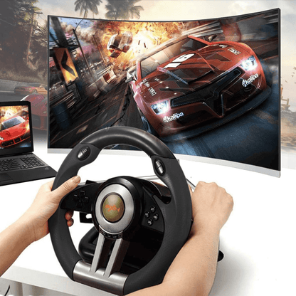 Volante Gamer Pedales Palanca Pxn.Compatibilidad universal.-2