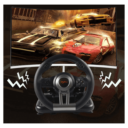 Volante Gamer Pedales Palanca Pxn.Compatibilidad universal.-3